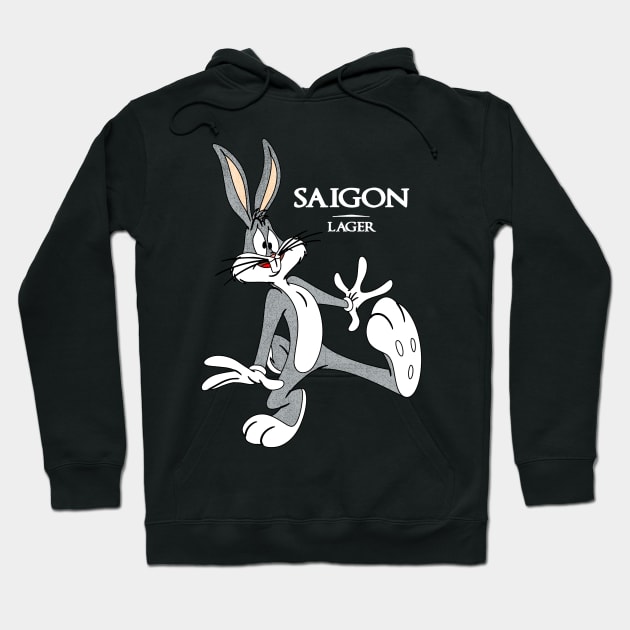 saigon lager bunny Hoodie by okefandi